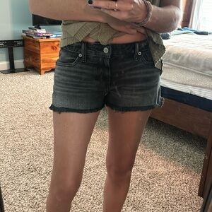 Lucky Brand black cut offs. Size 25/0